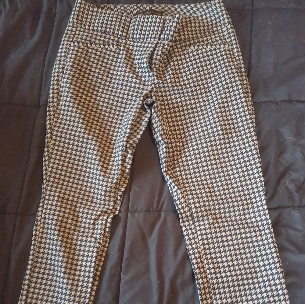 The Limited Houndstooth Stretch Dress Pants